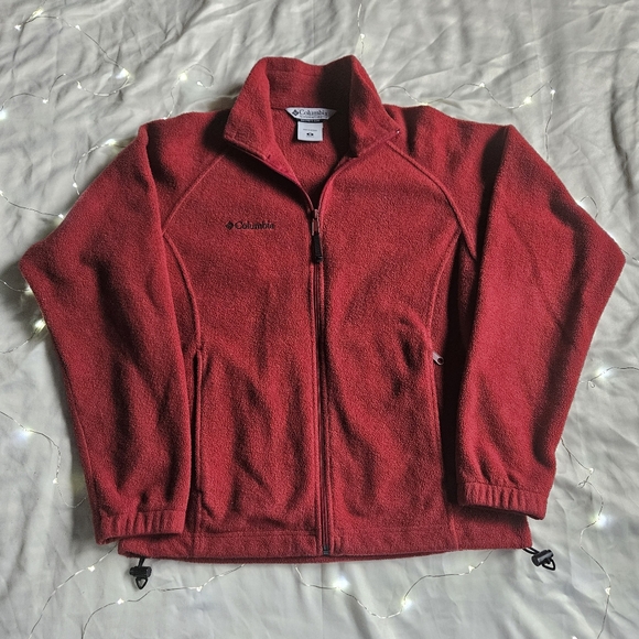 Columbia Jackets & Blazers - Dark Red Women's Columbia Fleece Jacket